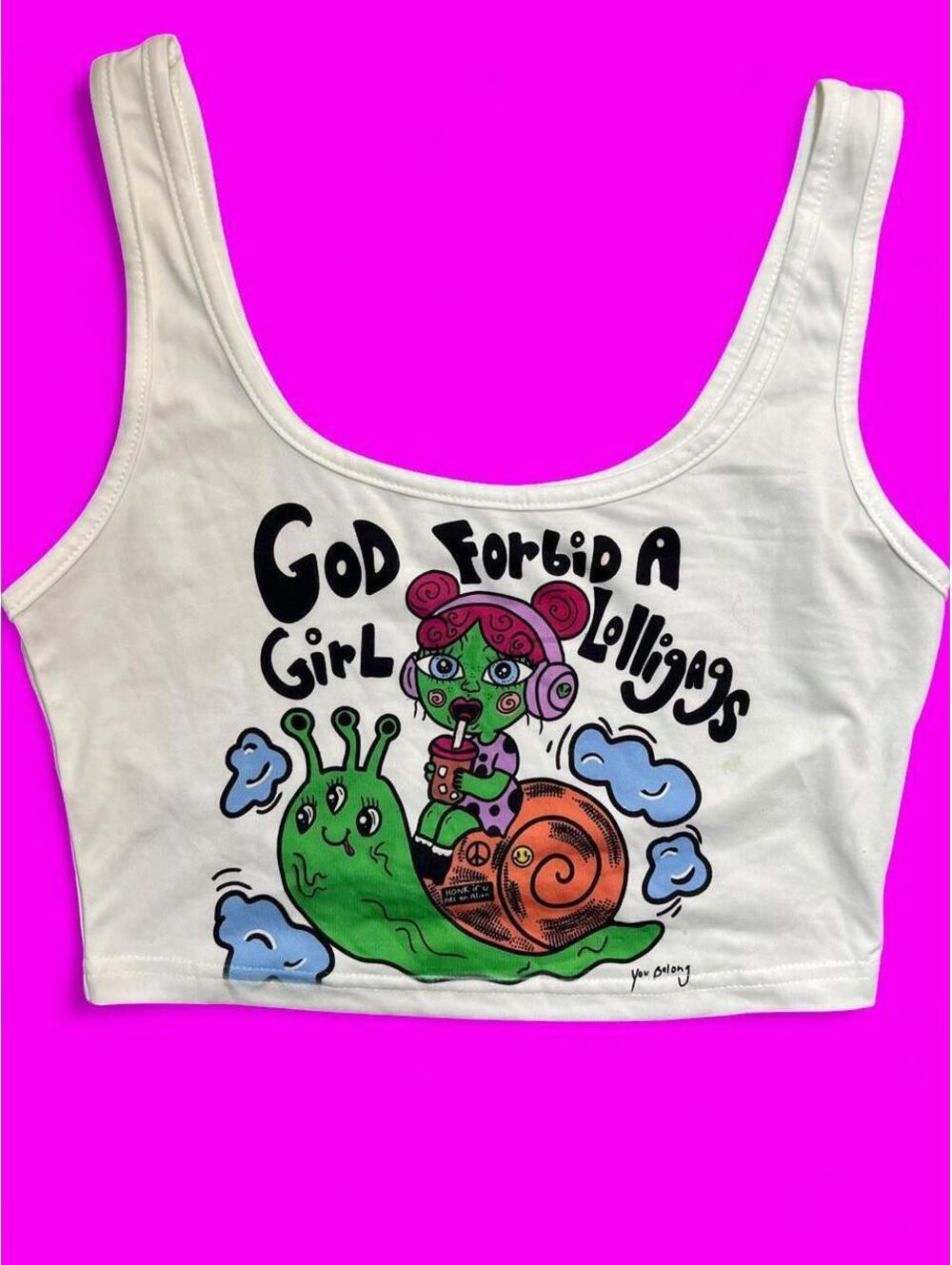 Women's White and Multi Tshirt